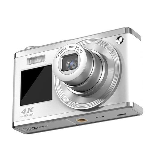 4K HD Optical Zoom Digital Camera 60MP Dual Screen Selfie Camera, No Memory(White) - Video Cameras by buy2fix | Online Shopping UK | buy2fix