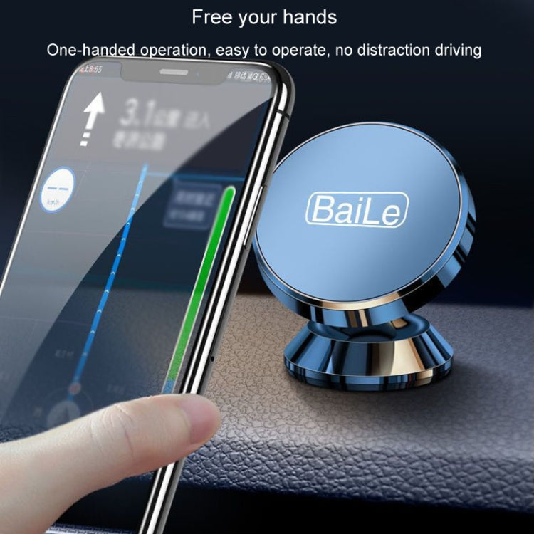 BaiLe Magnetic Car Phone Holder Universal Car Dashboard Fixed Navigation Bracket, Color: Sticker Silver - Universal Car Holders by BaiLe | Online Shopping UK | buy2fix