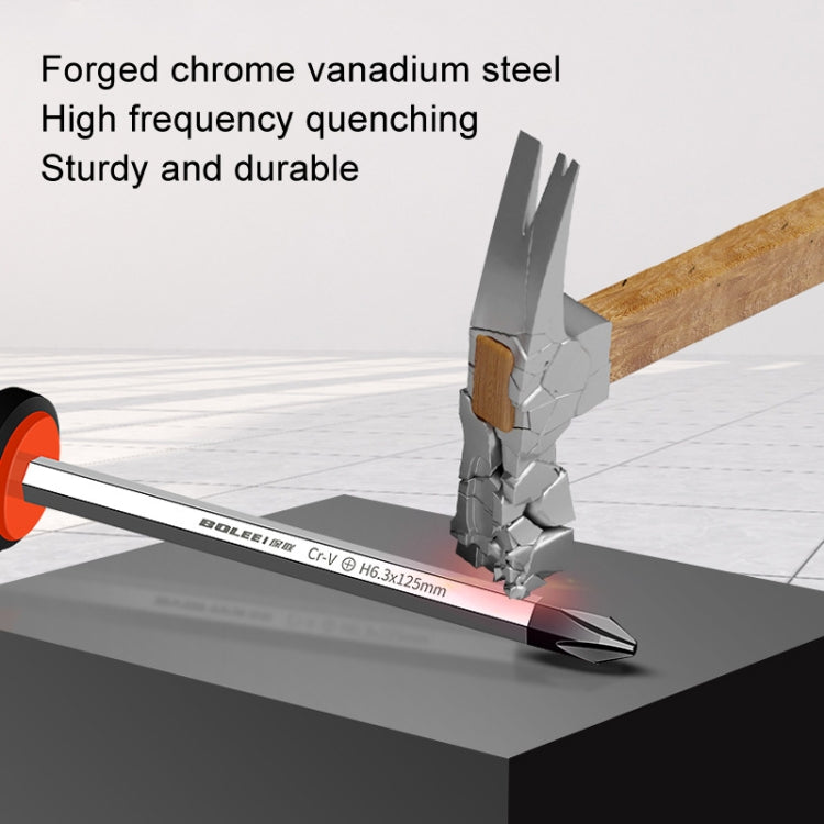 BOLEEI 6.0x150mm Phillips Heart Piercing Knockable Screwdriver Convertible Tool - Screwdriver Tools by BOLEEI | Online Shopping UK | buy2fix