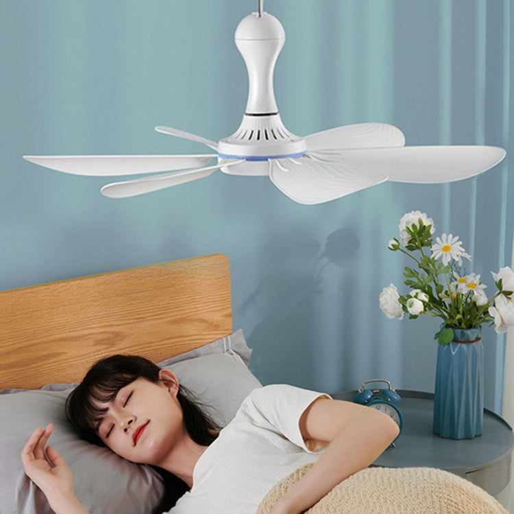 USB Home Dormitory Mute High Wind Power Mini Fan Six Blade Small Ceiling Fan, Style: Single Fan - Electric Fans by buy2fix | Online Shopping UK | buy2fix