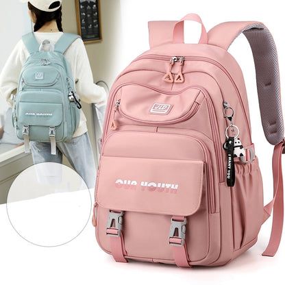 JLD  School Bag College Backpack Anti Theft Travel Bags for Teens Girls Students(Soft Pink) - Double-shoulder Bags by JLD | Online Shopping UK | buy2fix