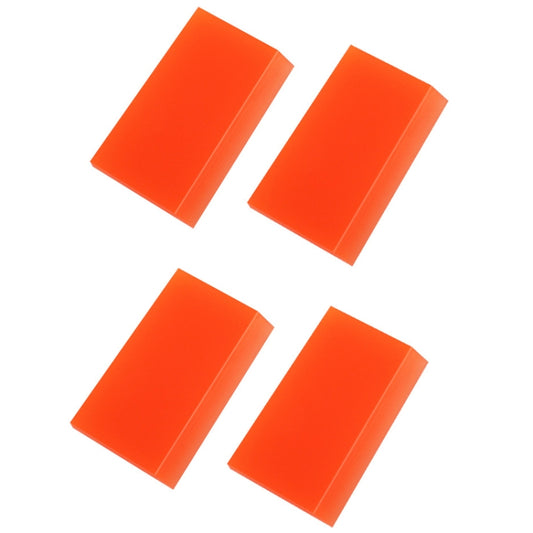 4pcs Car Cleaning Glass Water Film Soft Rubber Scraper, Color: Short  Orange - Sticker Tools by buy2fix | Online Shopping UK | buy2fix