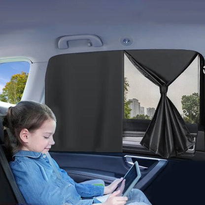 Car Magnetic Summer Sun Protection Insulating Privacy Curtain, Specification: Rear Window Square - Window Foils & Solar Protection by buy2fix | Online Shopping UK | buy2fix