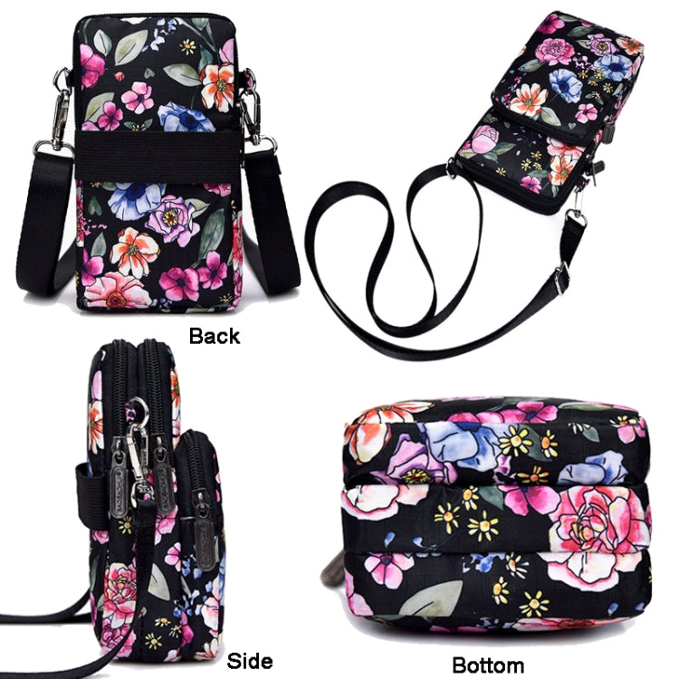 Printed Crossbody Mobile Phone Bag Mini Wallet With Arm Band, Style: Animal Park - Single-shoulder Bags by buy2fix | Online Shopping UK | buy2fix