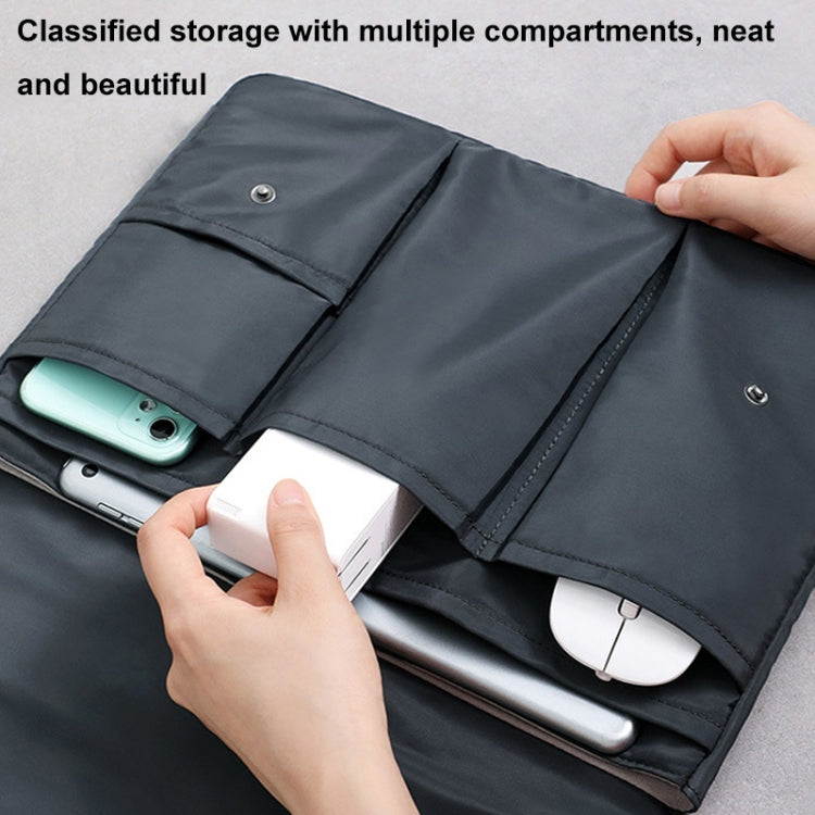 Multi-layer Waterproof and Shock-absorbing Laptop Sleeve Laptop Storage Bag, Size: 13 inch(Black) - 13.3 inch by buy2fix | Online Shopping UK | buy2fix