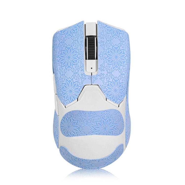 Snowflake Pattern Anti-slip Mouse Stickers For Razer Viper V2 Pro Blue Full Surround - Silicone / Sticker by buy2fix | Online Shopping UK | buy2fix