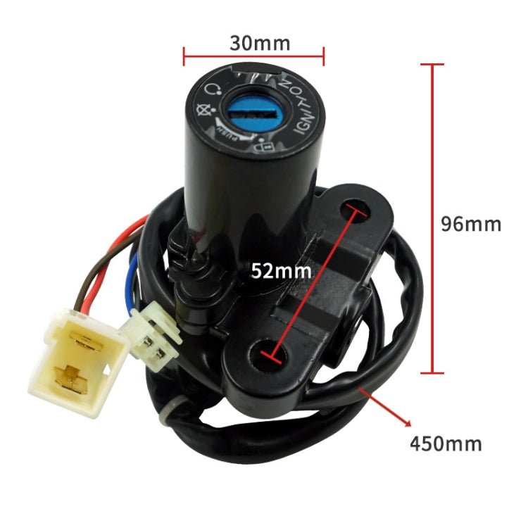 For Yamaha R1/R6 Ignition Switch Starter Lock(DMS-R1) - Theft Protection by buy2fix | Online Shopping UK | buy2fix