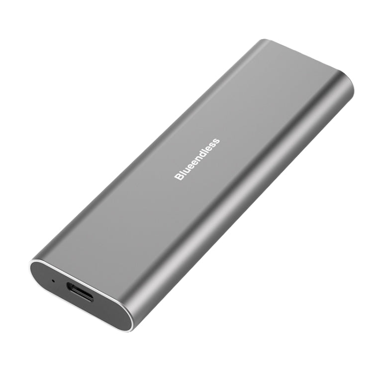 Blueendless M2815SN M.2 Dual Protocol Type-C 3.1 Mobile Hard Disk Box Laptop External SSD(Gray) - HDD Enclosure by Blueendless | Online Shopping UK | buy2fix