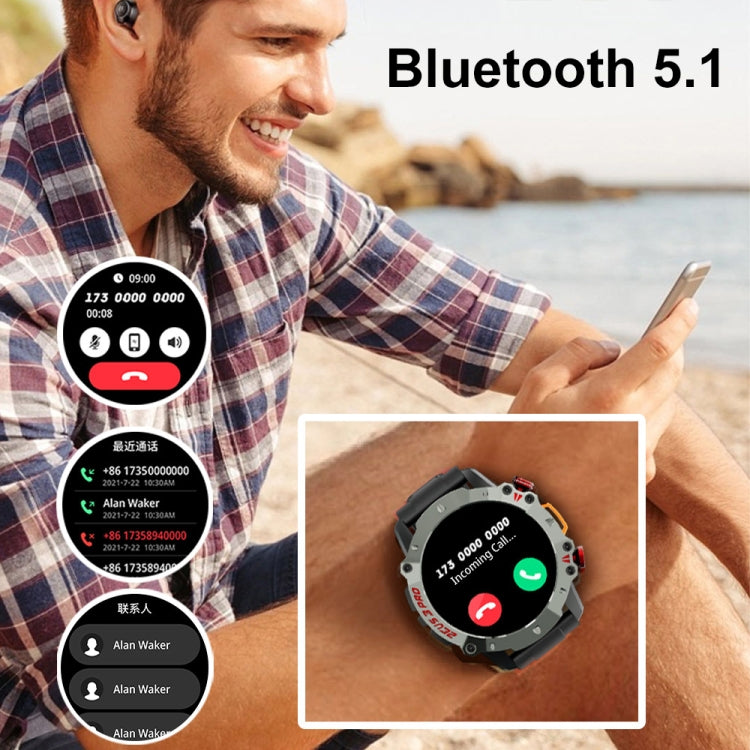 LOKMAT ZEUS3 Pro 1.39-Inch 5ATM Waterproof Outdoor Sports Bluetooth Call Smart Watch(Black) - Smart Watches by LOKMAT | Online Shopping UK | buy2fix