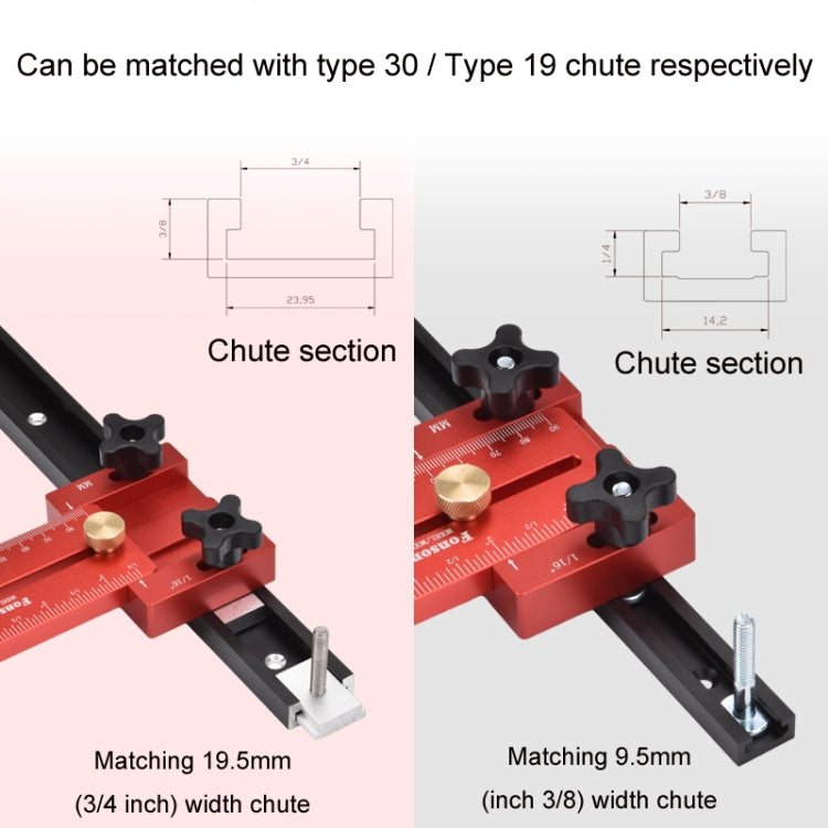 Fonson Woodworking Roller Table Saw Thin Cutting Board Guide Stopper, Model: GD704C - Others by Fonson | Online Shopping UK | buy2fix