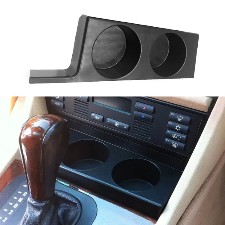 For BMW 5 Series E39/528i/530i/M5 Left-hand Drive Car Central Control Cup Holder, Color: Rosewood Color - Car Drink Holders by buy2fix | Online Shopping UK | buy2fix