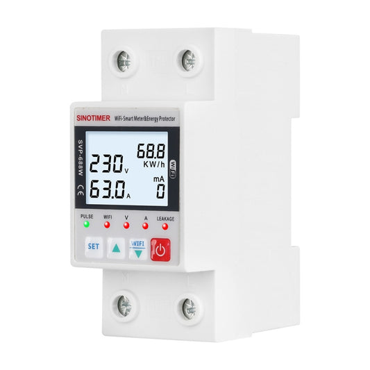 SINOTIMER SVP-688W-L  TUYA APP WiFi Smart Circuit Breaker Over Under Voltage Protector - Other Tester Tool by SINOTIMER | Online Shopping UK | buy2fix