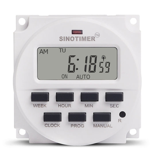 SINOTIMER TM618SH  1 Second Interval Digital LCD Timer Switch Programmable Time Relay 220V - Switch by SINOTIMER | Online Shopping UK | buy2fix