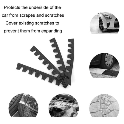 8pcs /Set Car Bumper Serrated Anti-collision Plate Decoration(Black) - Anti Collision Sticker by buy2fix | Online Shopping UK | buy2fix