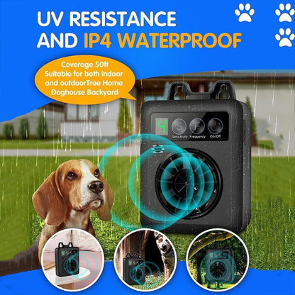 K6 Digital Display Intelligent Ultrasonic Barking Control Device Dog Training Device Repellent Device(Black) - Training Aids by buy2fix | Online Shopping UK | buy2fix