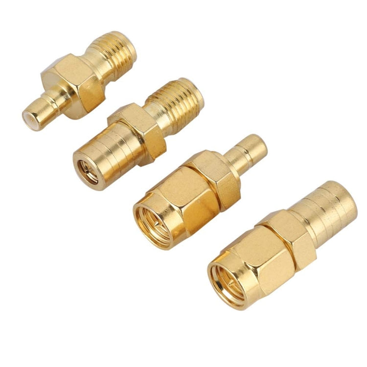 4 In 1 SMA-SMB RF Adaptor All Copper Gold Plated High Frequency Adaptor - Connectors by buy2fix | Online Shopping UK | buy2fix