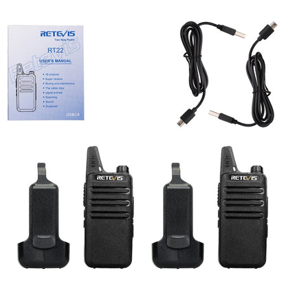 RETEVIS RT22 Hotel Mini Charging Two-Way Wireless Intercom Walkie Talkie(EU Frequency no Plug) - Handheld Walkie Talkie by RETEVIS | Online Shopping UK | buy2fix