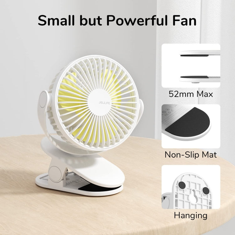 JisuLife FA29A Clip Desktop Mini Fan Portable USB Rechargeable Fan(Dark Green) - Electric Fans by JisuLife | Online Shopping UK | buy2fix