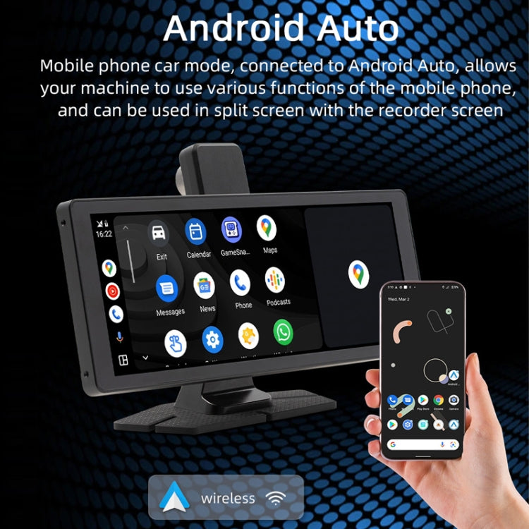 Car Bluetooth Portable DVR Monitor Support Carplay/Android Auto, Specifications: Display - Car MP3 & MP4 & MP5 by buy2fix | Online Shopping UK | buy2fix