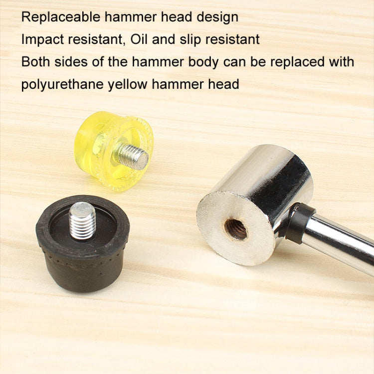 25mm No Bounce Mounting Hammer Handmade DIY Double Face Tap Rubber Hammer - Hammer by buy2fix | Online Shopping UK | buy2fix