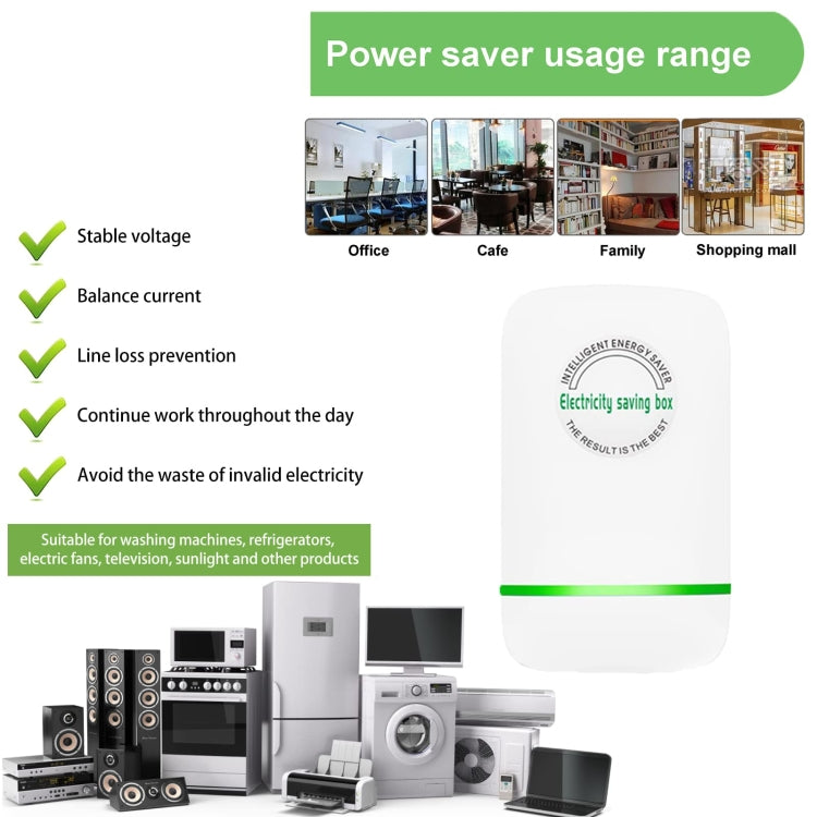 SD008 Smart Home Energy Saver Portable Safety Power Saving Box(EU Plug) -  by buy2fix | Online Shopping UK | buy2fix