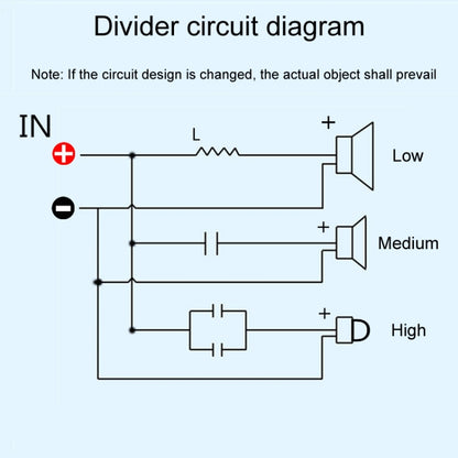 PUV-W3 High Medium And Low 3-Way Audio Crossover Home Cinema Speaker Divider, Style: B Model - Audio Crossover by buy2fix | Online Shopping UK | buy2fix