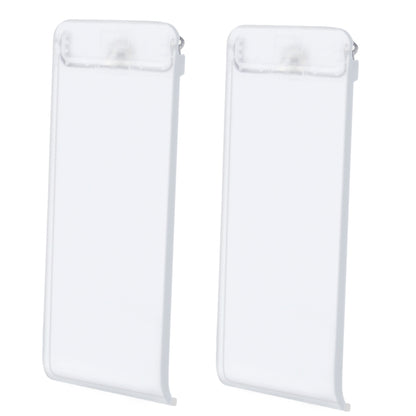 For Nintendo Switch Console 2pcs Replacement Kickstand Back Shell Holder(Transparent White) - Holder by buy2fix | Online Shopping UK | buy2fix