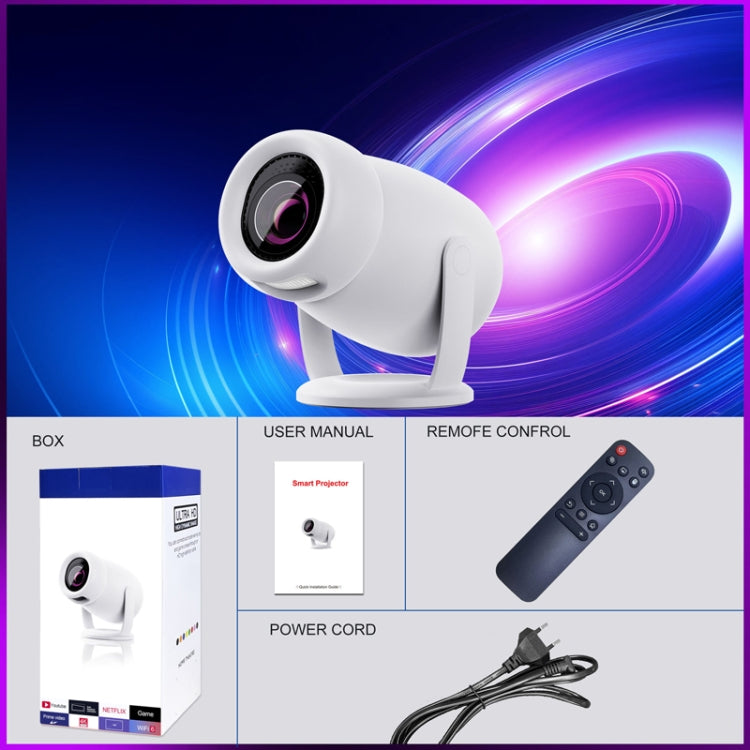 HY400 Android 12.0 System Intelligent Projector Portable Family Projector US Plug - Mini Projector by buy2fix | Online Shopping UK | buy2fix