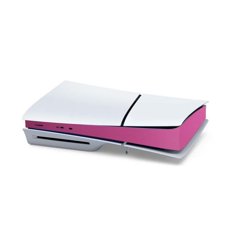 For PS5 Slim Console Middle Sticker Scratch Resistant Digital Optical Drive Version Universal Sticker, Color: Carbon Fiber Pink - Stickers by buy2fix | Online Shopping UK | buy2fix