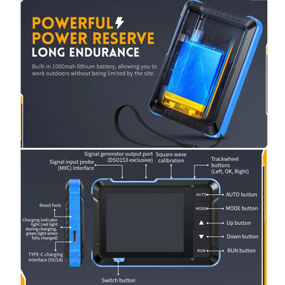 FNIRSI 2 In 1 Mini Portable Digital Oscilloscope Signal Generator, Set: Upgrade - Digital Multimeter by FNIRSI | Online Shopping UK | buy2fix