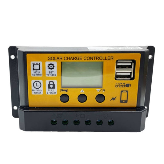 10A 12V/24V Simple Solar Controller Light Time Control Solar Panel Regulator Controller With USB - Others by buy2fix | Online Shopping UK | buy2fix