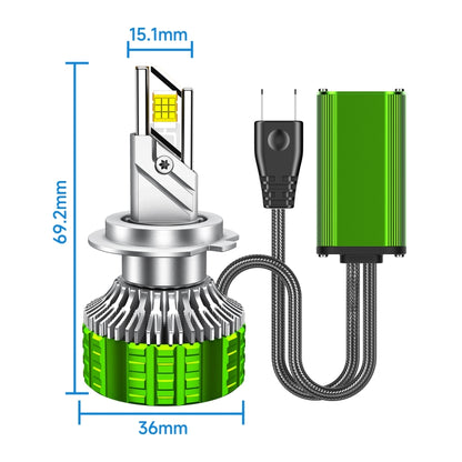 100W LED Double Copper Tube Aluminum Alloy Waterproof Car Headlight, Bulb: H7 - LED Headlamps by buy2fix | Online Shopping UK | buy2fix