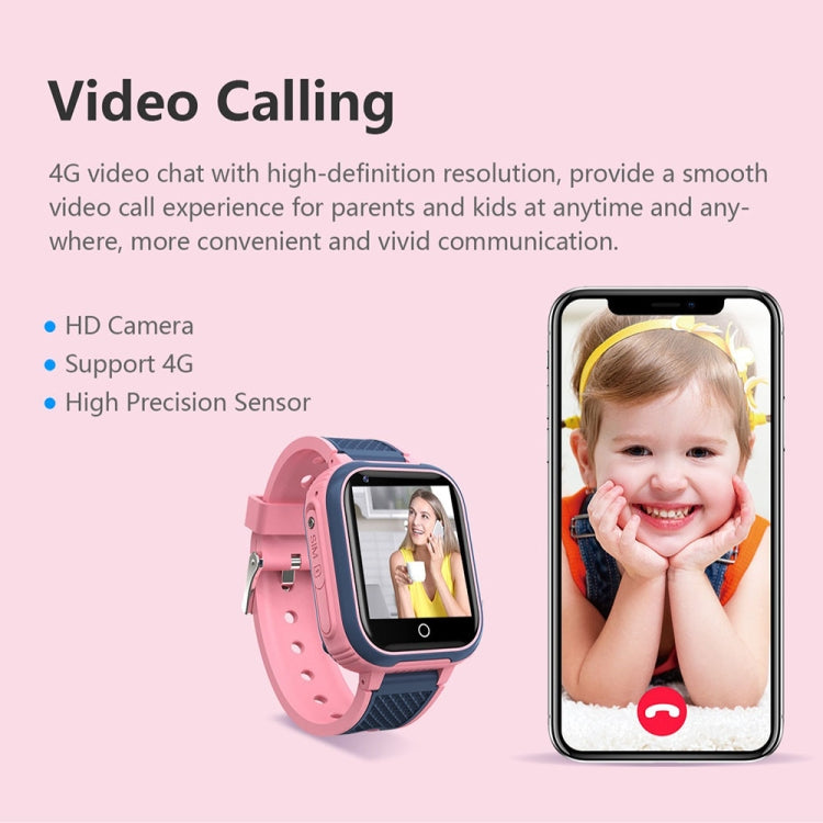 LT21 1.4-Inch 4G Global Full Network IP67 Waterproof WIFI Children Smart Watch(Pink) - Smart Watches by buy2fix | Online Shopping UK | buy2fix