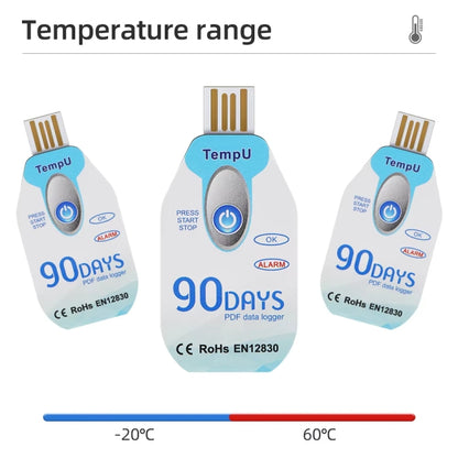 TempU Disposable Temperature Recorder For Cold Chain Transport Vehicles(90 Days) - Thermostat & Thermometer by TempU | Online Shopping UK | buy2fix