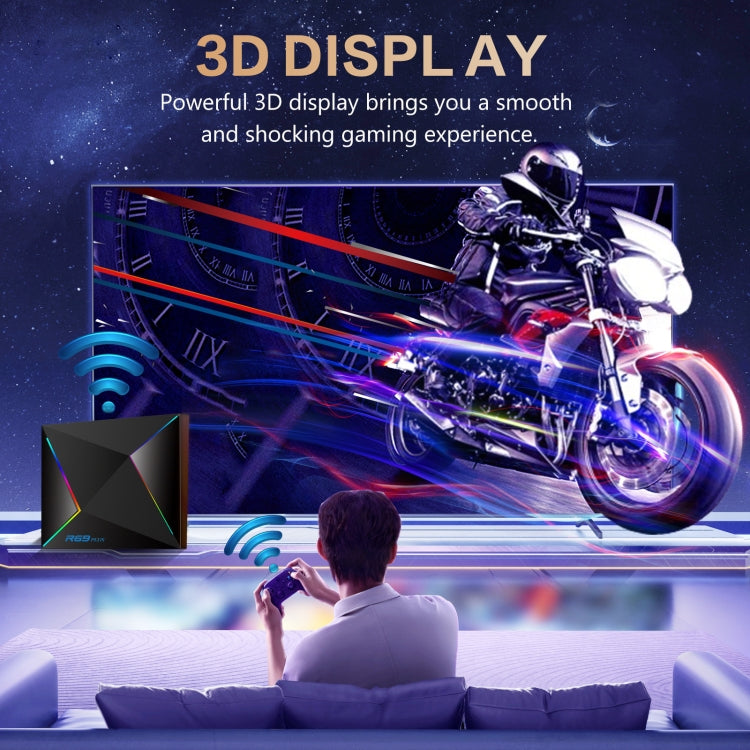 2G+16G AU Plug R69PLUS Allwinner H728 Octa-Core ARM Cortex A55 Android 14 Network Box Player - Others by buy2fix | Online Shopping UK | buy2fix