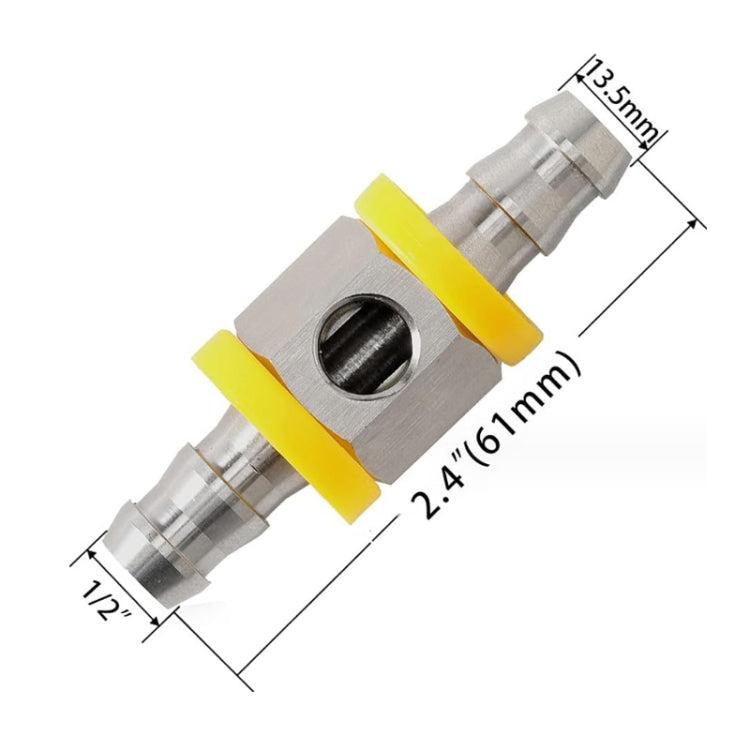 1/2 inch Fuel Pipe Fuel Pressure NPT Sensor T-type Barbed Connector - Automobiles Sensors by buy2fix | Online Shopping UK | buy2fix