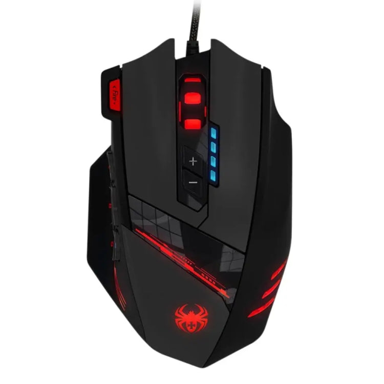 ZELOTES C12 12-buttons Ergonomic Programming Custom Gaming Wired Mouse(Black) - Wired Mice by ZELOTES | Online Shopping UK | buy2fix