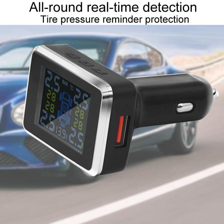 Car Cigarette Lighter Type Tire Pressure Monitor Wireless Tire Pressure Sensor, Style: External - Tire Pressure Gauges by buy2fix | Online Shopping UK | buy2fix