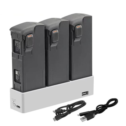 For DJI Avata 2 YX Charger 3-way Charging Butler Supports PD 65W(Silver Gray) - Other by YX | Online Shopping UK | buy2fix