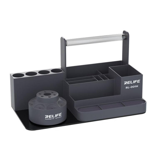 RELIFE RL-001H Rotary Organizer Cell Phone Repair Tool Parts Screwdriver Storage Rack(Gray) - Tool Boxes & Bags by RELIFE | Online Shopping UK | buy2fix