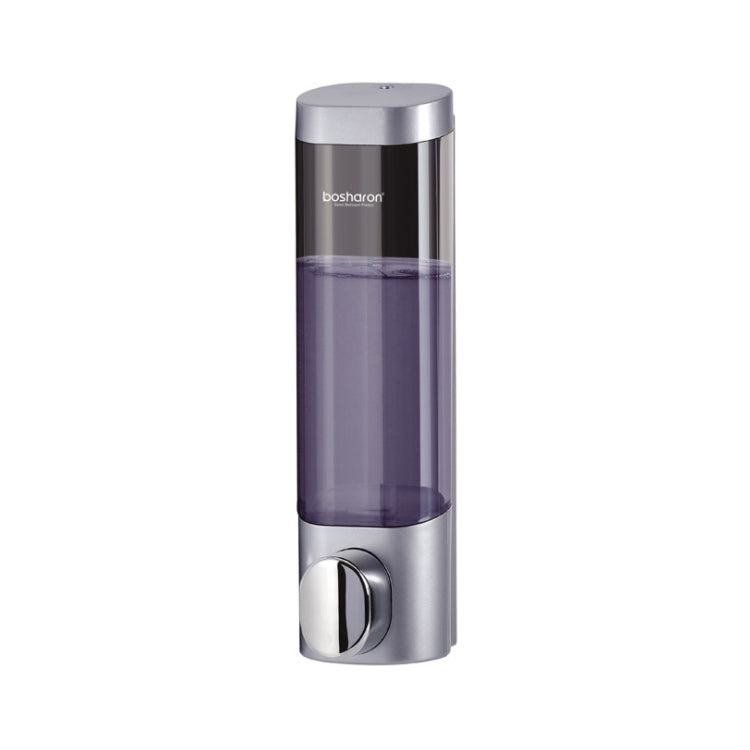 Bosharon Shampoo Shower Gel Box Household Hand Sanitizer Box Bathroom Wall-mounted Punch-free Double-head Soap Dispenser, Style:Single Grid(Silver Gray) - Soap Dispenser by buy2fix | Online Shopping UK | buy2fix