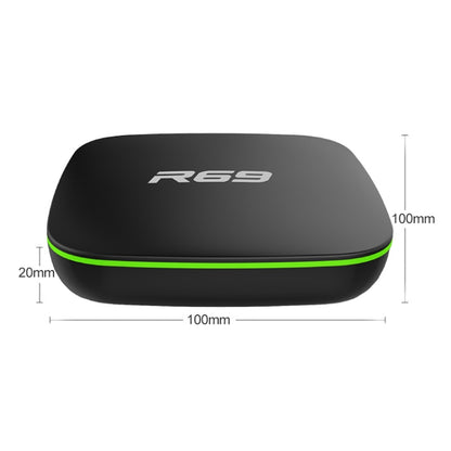 R69 1080P HD Smart TV BOX Android 4.4 Media Player wtih Remote Control, Quad Core Allwinner H3, RAM: 2GB, ROM: 16GB, 2.4G WiFi, LAN, UK Plug - Allwinner H3 by buy2fix | Online Shopping UK | buy2fix