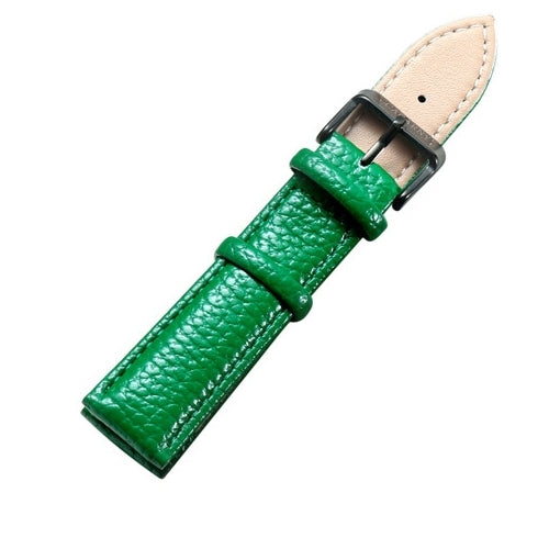 CAGARNY Simple Fashion Watches Band Black Buckle Leather Watch Band, Width: 20mm(Green) - Watch Accessories & Parts by CAGARNY | Online Shopping UK | buy2fix