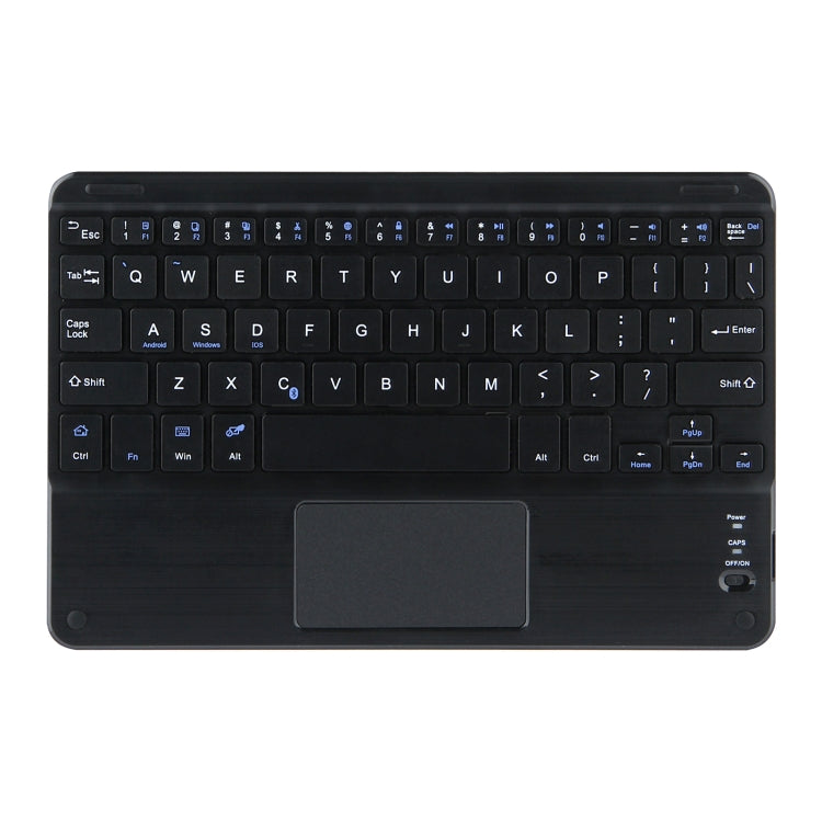 DY-E10 2 in 1 Removable Bluetooth Keyboard + Protective Leather Tablet Case with Touchpad & Holder for Lenovo Tab E10(Black) - Lenovo Keyboard by buy2fix | Online Shopping UK | buy2fix