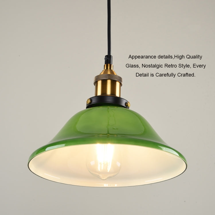 LED Industrial Edison Vintage Style Hanging lamp Green Emerald Glass Pendant Light with E27 Bulb (Warm White) - Celling Lights & Chandeliers by YWXLight | Online Shopping UK | buy2fix