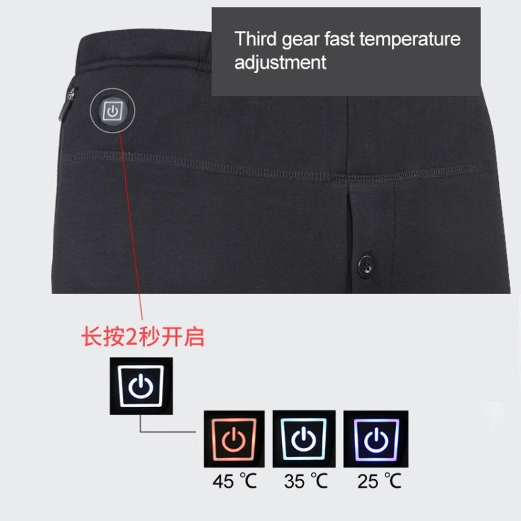 USB Secure Smart Thermostat Hair Hot Pants for Men (Color:Black Size:XXXL) - Pants by buy2fix | Online Shopping UK | buy2fix