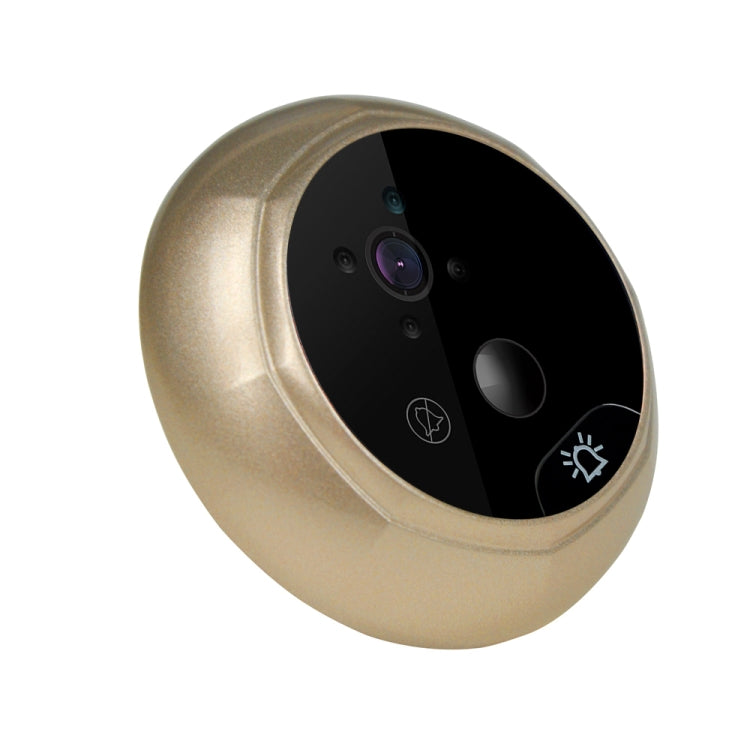 Danmini Q8 2.4 inch Color Screen 1.0MP Security Camera No Disturb Peephole Viewer, Support TF Card (32GB Max) / Night Vision / PIR Motion Detection(Gold) - Security by buy2fix | Online Shopping UK | buy2fix