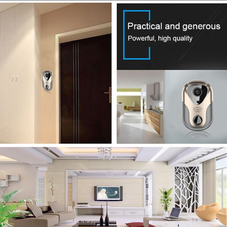 163Eye L1-NJ Smart Visual WIFI 1.3MP Network HD Intercom Doorbell , Support Micro SD Card  & Night Vision(Rose Gold) - Security by buy2fix | Online Shopping UK | buy2fix