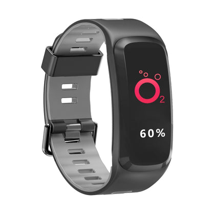 DTNO.1 F4 0.95 inches IPS Color Screen Smart Bracelet IP68 Waterproof, Support Call Reminder /Heart Rate Monitoring /Blood Pressure Monitoring /Sleep Monitoring / Blood Oxygen Monitoring (Grey) - Smart Wear by DTNO.1 | Online Shopping UK | buy2fix
