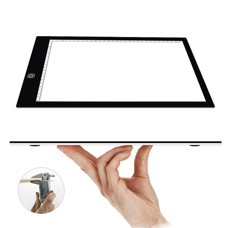 A4 Size 5W 5V LED LED Stepless Dimmable Acrylic Copy Boards for Anime Sketch Drawing Sketchpad, with USB Cable & Plug, Size：220x330x5mm - Consumer Electronics by buy2fix | Online Shopping UK | buy2fix